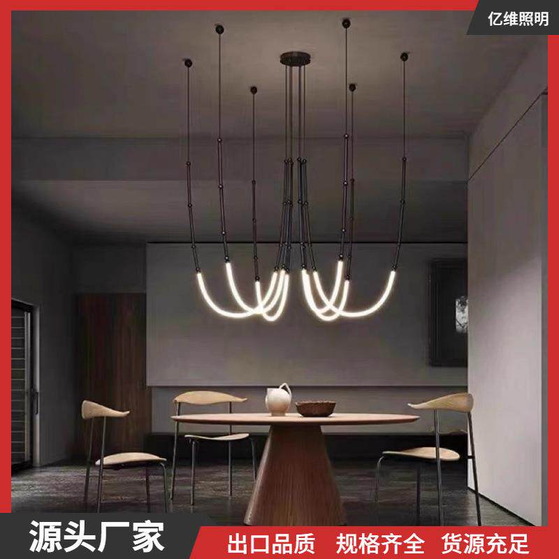 意式轻奢吊灯客厅感大厅餐厅灯具别墅展厅灯楼梯灯客厅吊灯