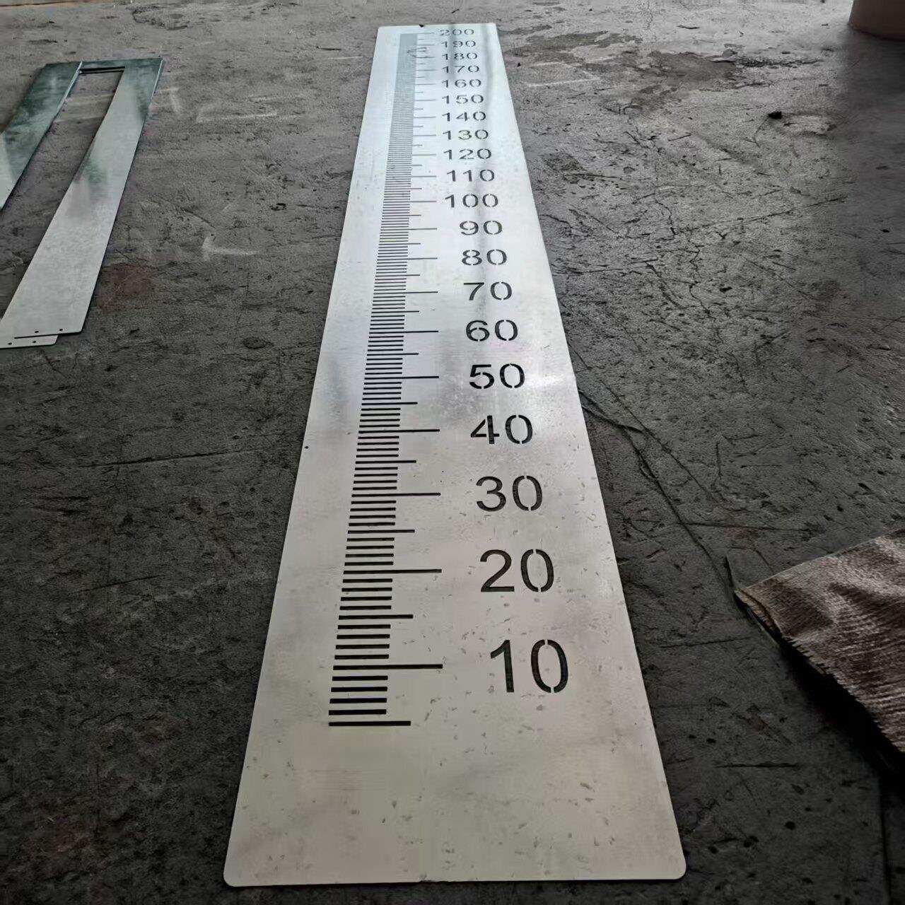 水位身高长刻度尺寸镂空喷漆金属模板水位高度长度标识船舶仓库尺