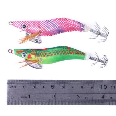 HENGJIA/亨嘉2.5#3.0#3.5#夜光仿真虾鱿鱼针10个套装盒装木虾批发