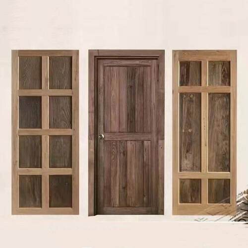 老榆木仿古民宿室内门房间套装门单开室内门民宿餐厅复古包厢门