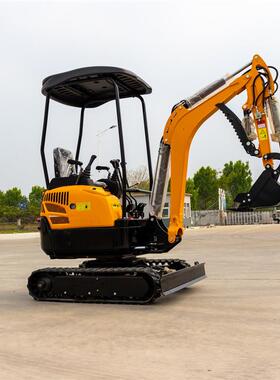 ChinesHT18履带eexc avator压HT18液迷你 挖机庭院果园农场挖沟破