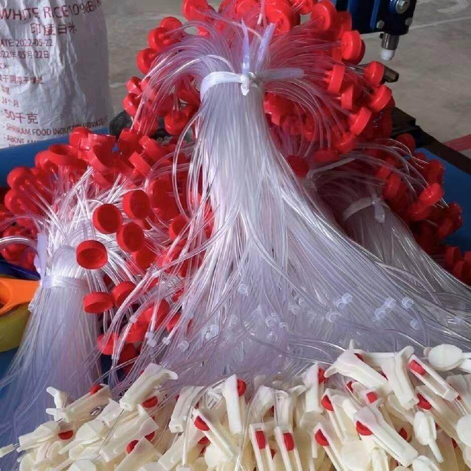 双针头输液管双头龙果树黄化专用加厚高压不漏气2出2双管