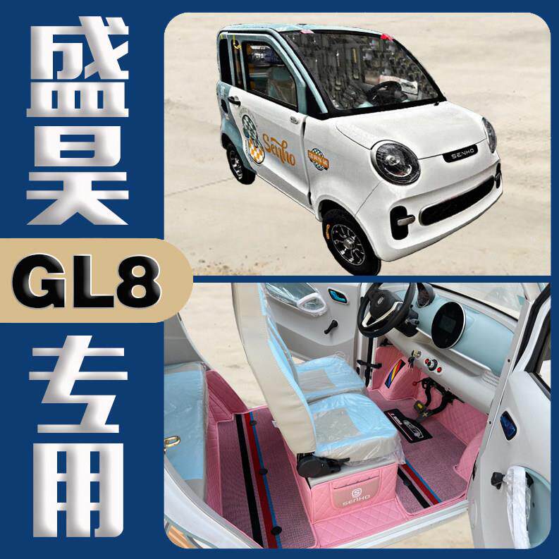 适用于盛昊GL8两门电动四轮车 双层耐磨雪妮丝立体全包围汽车脚垫