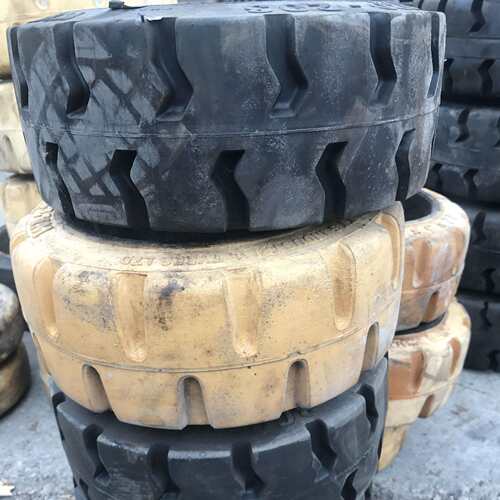 平板拖车压配式实心轮胎151/2x5x10 15x1/2x6x10可配钢圈