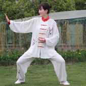 演服术比赛衣服武术拳练 武表装 正品 太极服女功渐变色青花瓷刺绣裤