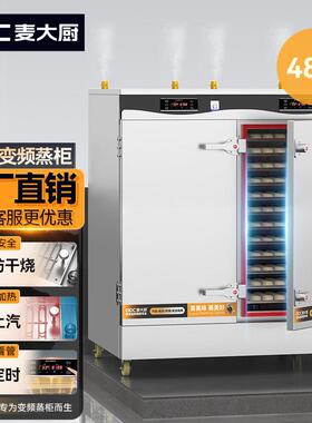 麦大厨蒸饭柜商用电蒸箱大型食堂全自动智能燃气节能蒸米饭馒头车