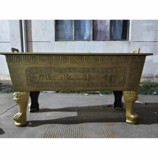 大香炉寺庙铸铁镀锌合制长方形特大号室内家用供佛大型祠堂香炉鼎
