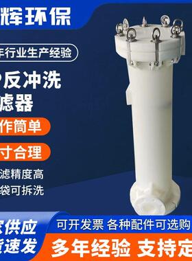 PP反冲洗过滤器袋式过滤器处理量大体积小容污量大袋多袋过滤器