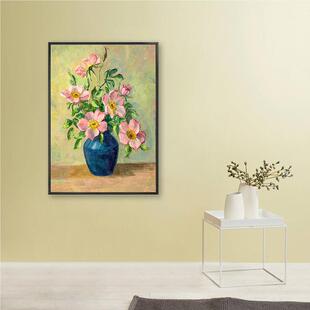花朵》高油画客厅饰画有框卧室复刻名画成《品静物电装4xNaJwYU表