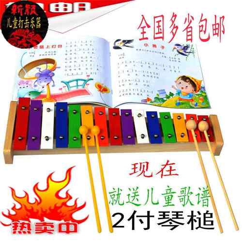 高档婴儿童宝宝5玩具1音铝板琴琴手敲小钟琴奥尔夫打击乐器音教乐