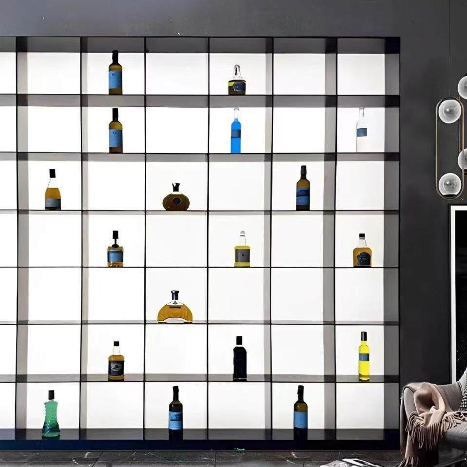 亚克力发光背板背景墙超薄灯箱低压导光板酒柜橱柜壁龛led发光板