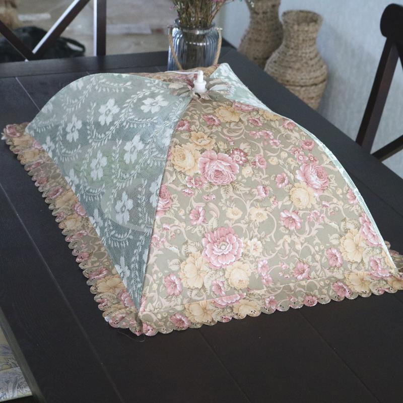 菜罩家用折叠长方形欧式餐桌套罩饭菜活动餐罩桌盖菜罩伞饭卓盖