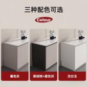 柜实木电视柜落地简GUW约物轻奢风储柜家用客厅茶几岩板电合视组