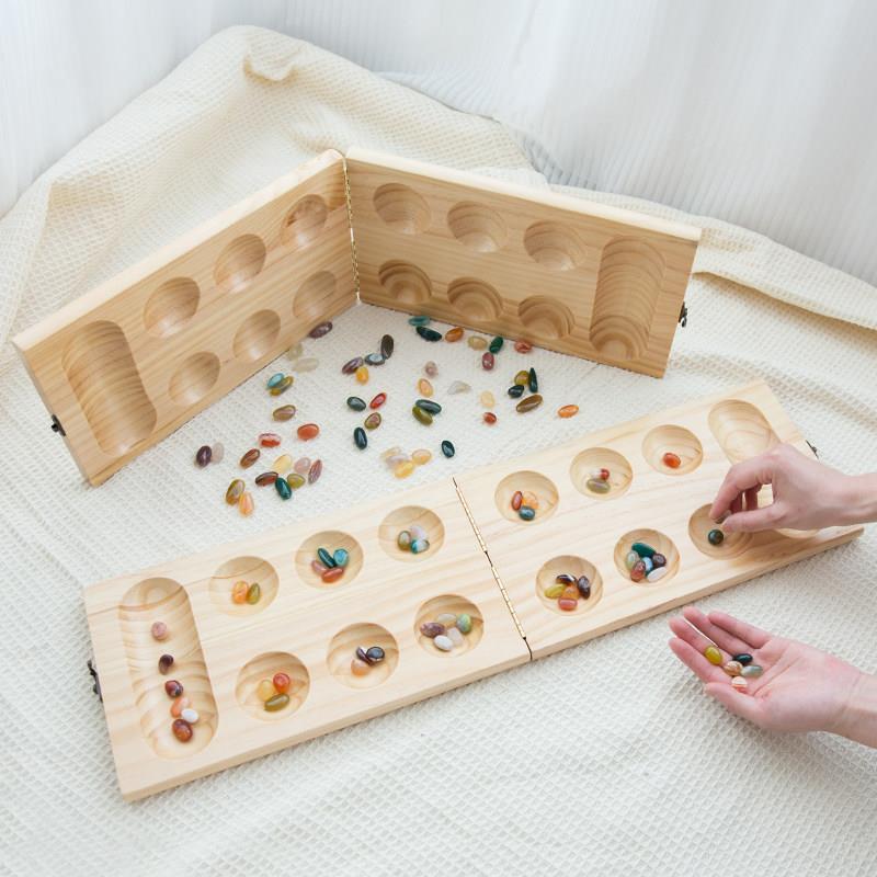 宝石非洲棋游戏思维益智儿童玩具颗粒归仓播种下亲子互动桌面游戏