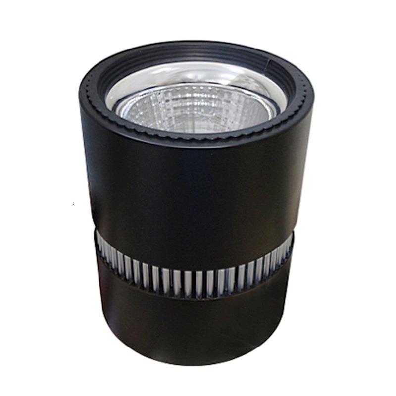 供应集成LED明装射灯外壳70W80W90W100W大功率8寸COB明装筒灯套件