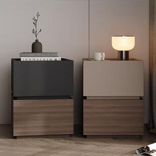 床代头ZPA柜收纳现小型简约高家用轻创意卧室实木奢床边柜储级物