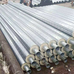 铁皮聚氨酯保温管批发 聚氨酯硬质泡沫保温钢管 室外架空保温管道