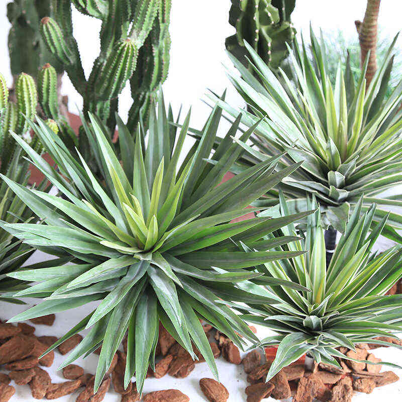 手感软胶材料千叶剑麻仿真植物沙生植物造景绿植千手剑麻剑兰盆栽