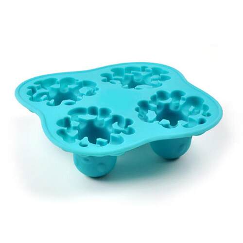 Household Blue Octopus Ice Tray Mold, Summer Kitchen 4-Compa