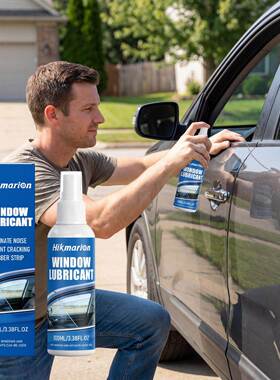 Hikmarion Car Window Track Lubricant - Reduces Unusual Noise