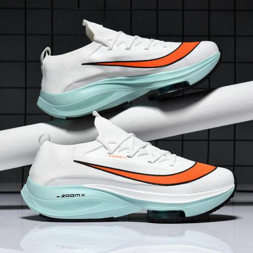 Women's letter striped lace up running shoes casual sports