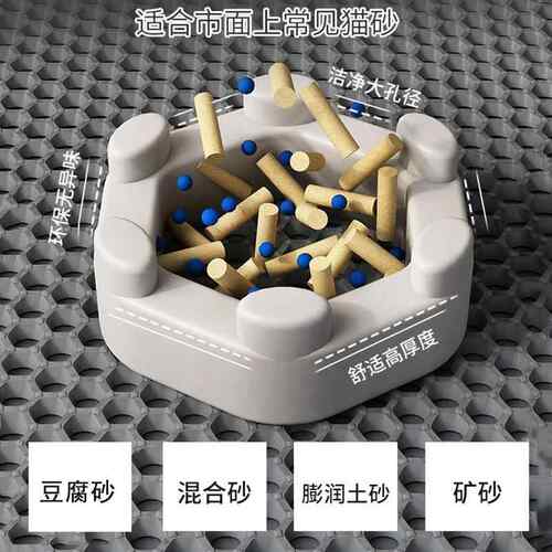 新款直销猫砂垫猫砂盆防外溅垫子可水洗超大eva双层过滤防带出猫