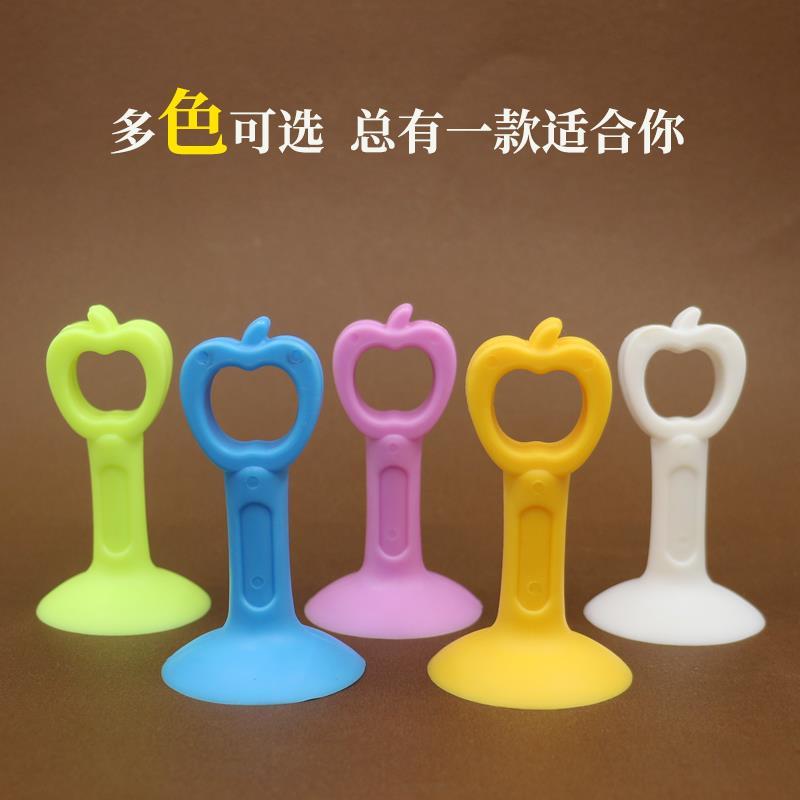 加长版硅胶门吸免打孔把手防撞垫塑料门阻橡胶门碰厕所门顶吸门器