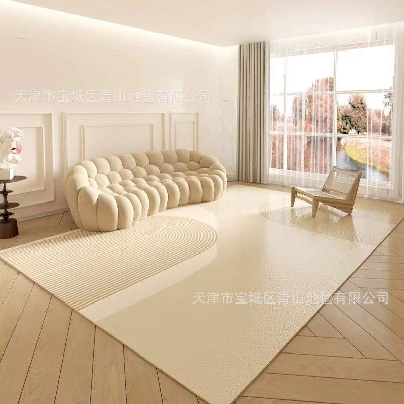 PVC地毯客厅可擦免洗茶几毯皮革防水防滑2025新款PU卧室地板垫子
