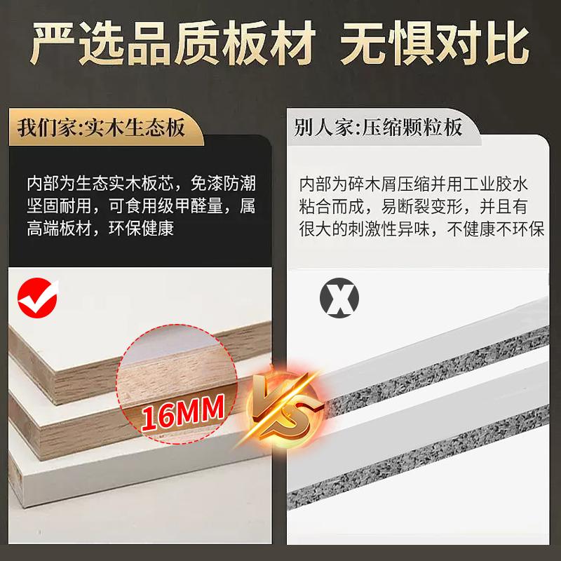 实木衣柜家用卧室六门柜子结实耐用出租房用生态板储物定制大衣橱