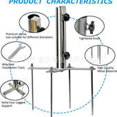 现货户外沙滩伞固定地插支架 可拆卸沙滩伞锚重型金属沙锚