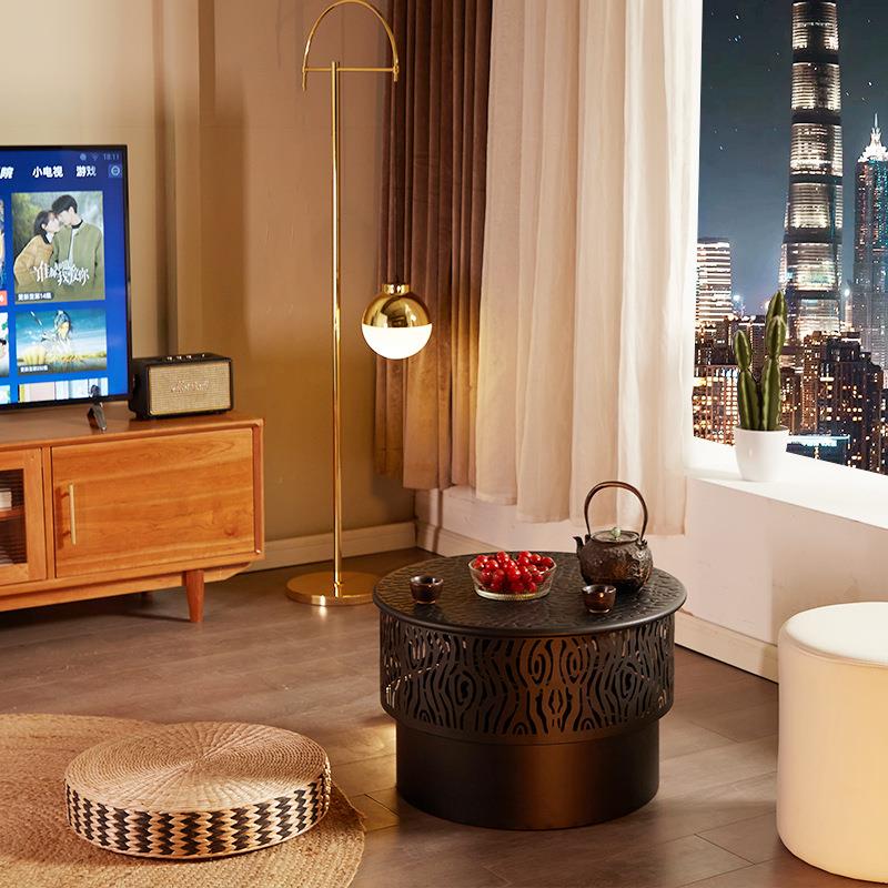 围炉煮茶烤火炉家用院取暖炉庭火烧烤炉室内炭SY069盆碳木炉炭火