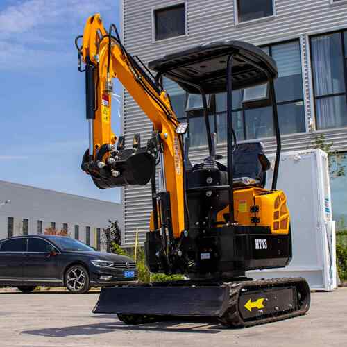 1.HT13挖掘3 t工ons 种mini excavator出口法国花园微施挖机型挖