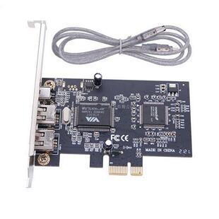 PCIE x1转1394扩充卡 PCI-E转1394卡4口DV高清影片采集卡 火线卡