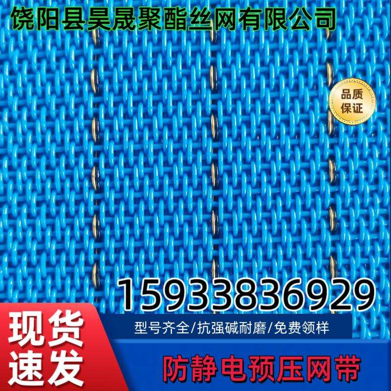 防静电聚酯网带化纤干法造纸网纤维人造密度板预压机传送带