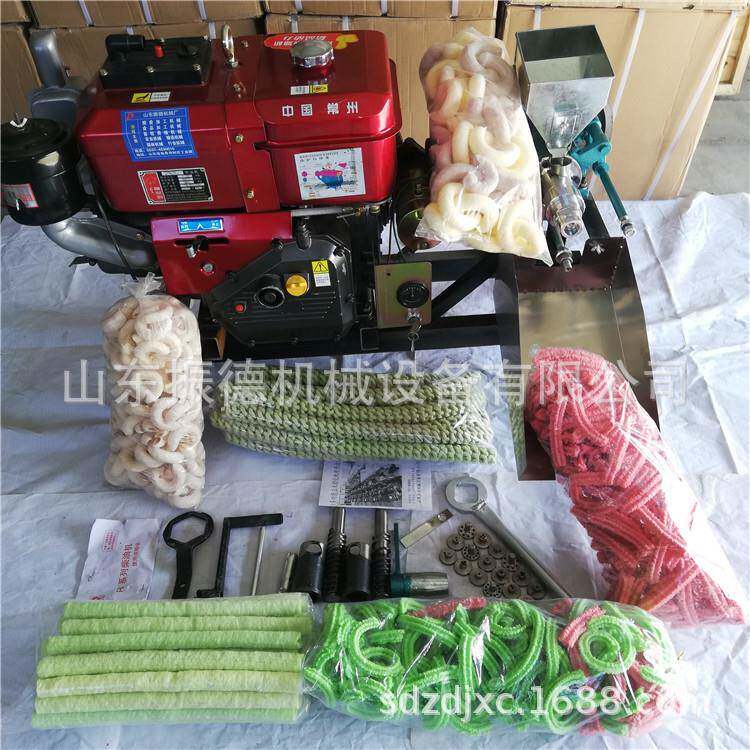 噪音小汽油膨化机价格 摆摊面粉膨化机现货 五彩海参果膨化机视频
