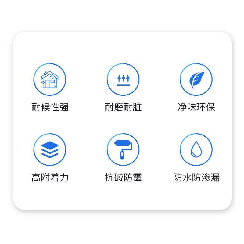 丙烯酸外墙乳胶漆防水防晒外墙涂料室外自刷室内家用白色内墙面漆