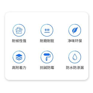 丙烯酸外墙乳胶漆防水防晒外墙涂料室外自刷室内家用白色内墙面漆