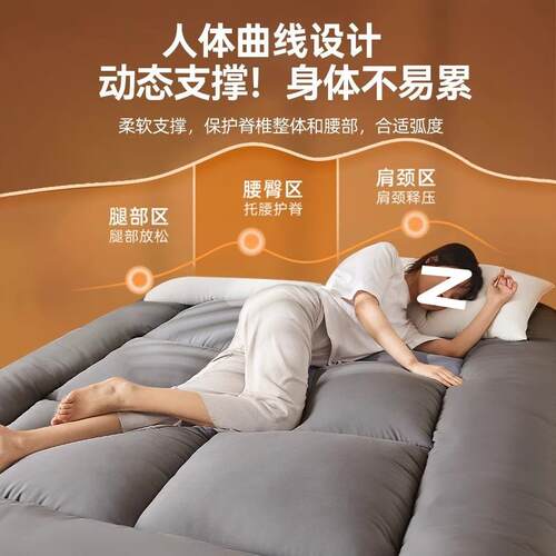 地垫睡垫榻榻米地铺专用床软垫家用不卧跨室出TLR垫租房可折叠塌