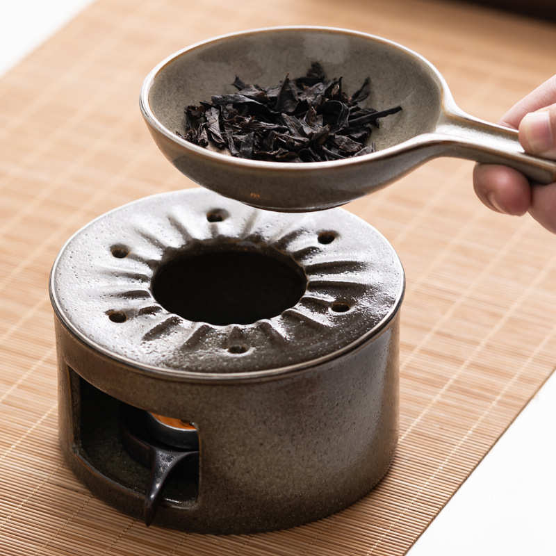 茶炉茶炉套装复古煮茶温围炉茶道养生炉蜡烛配件陶瓷焙茶日式烤