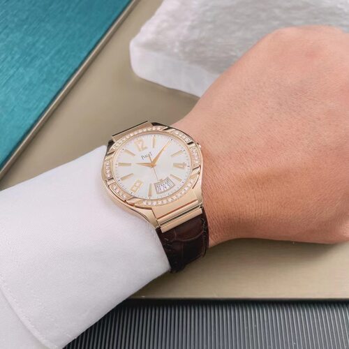 [9.8新]伯爵PIAGET POLO系列G0A31149后镶钻自动机械男士手表