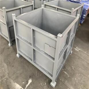 江RLT苏厂家金属周转堆垛钢板箱可动铁铁铁板箱钢皮制制周移转箱