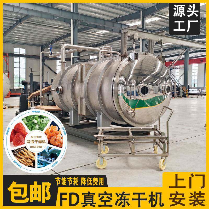 FD干燥机 果蔬冻干机 中药材真空冷冻干燥设备 商用大型冻干机械