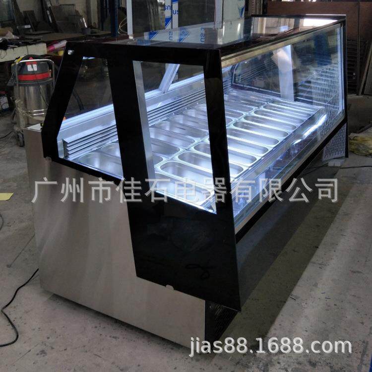 新款2冰2盘硬柜雪糕冷358冻柜Gealato示displys110V冰淇淋展柜