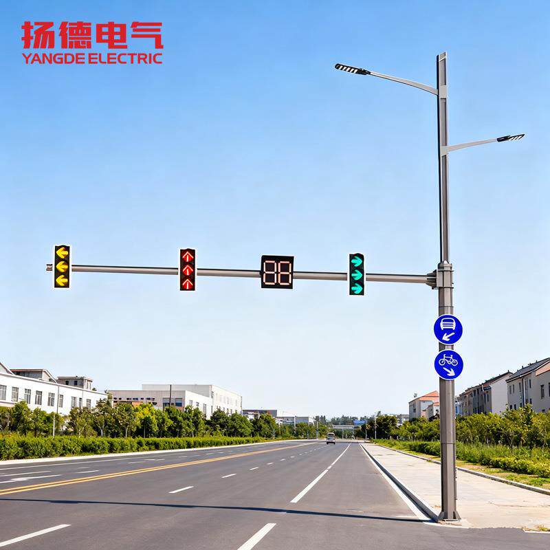 多杆合一LED路灯城市智慧路灯监控摄像标志广告牌多功能综合共杆