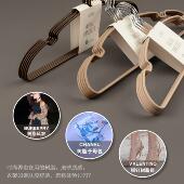 防滑无痕省空间衣撑衣挂家用晒衣服晾衣L^成人衣架20个欧式 石屋风