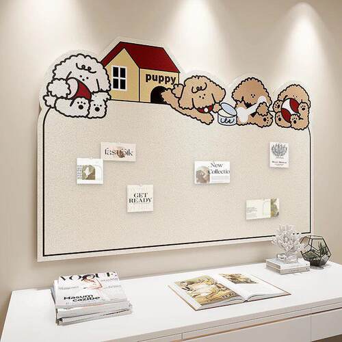 照片墙毛毡板墙贴展示墙创意相册墙面展示软木拍立得留言板幼儿园