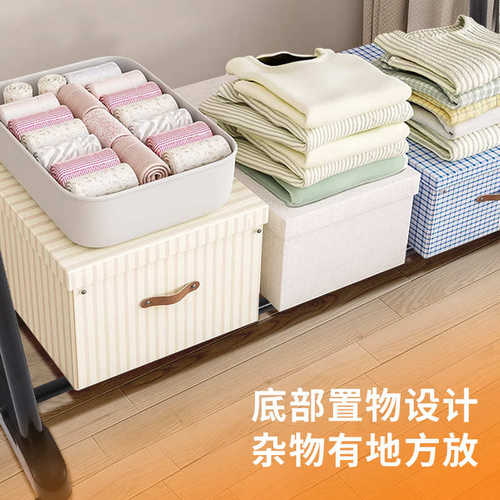 带滑轮落地双杆晾衣架简易室内家用小型可伸缩移动升降挂衣杆批发