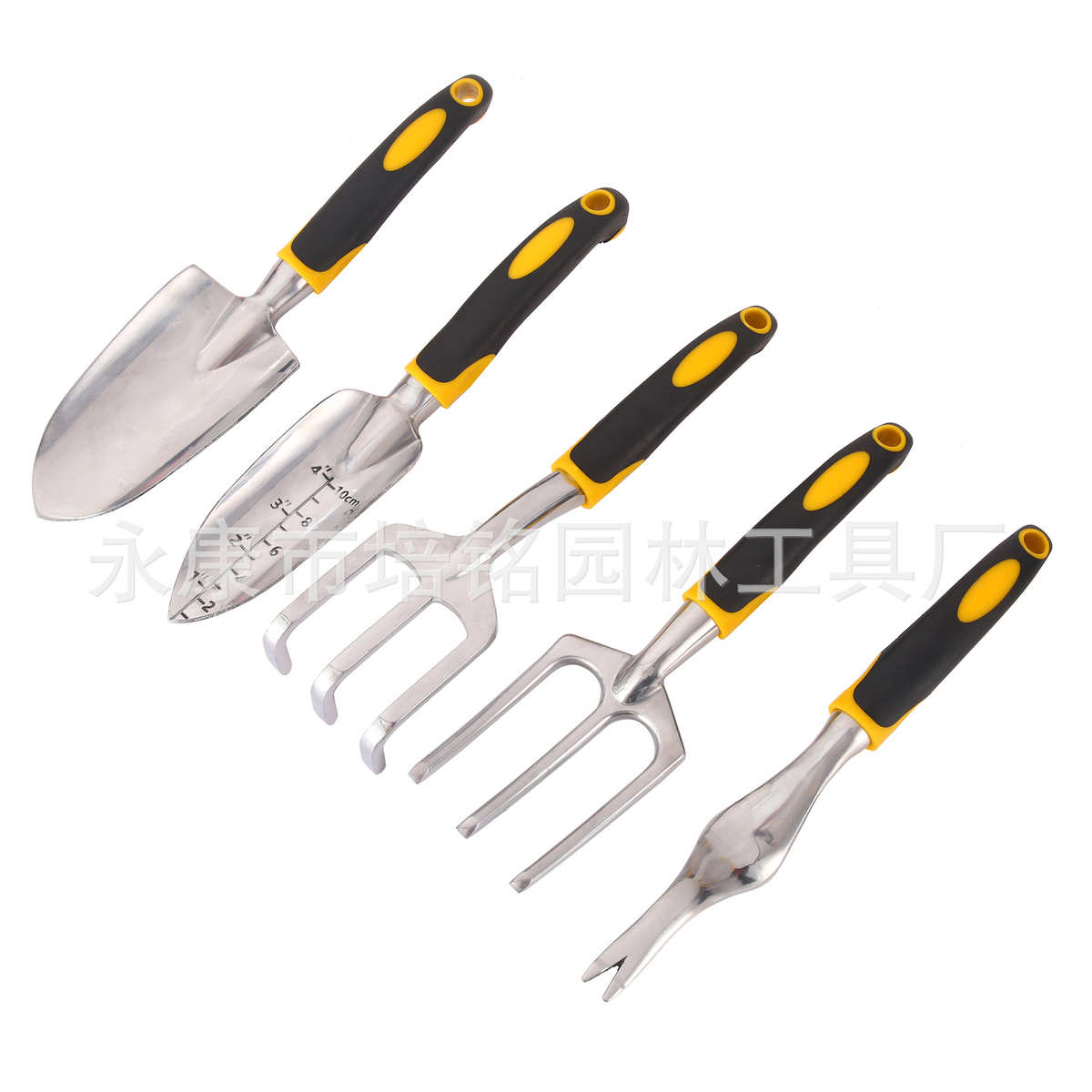 工厂直销园艺工具套装铝合金不锈钢园林工具硅胶双色手柄收纳包