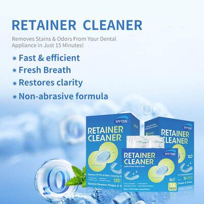 Retainer Cleaner Denture cleaning tablet 牙套清洁片假牙清洗