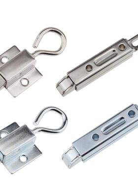 DK634不锈钢弹簧伸缩搭扣 带拉环插销工业按钮式自锁碳钢 暗门销